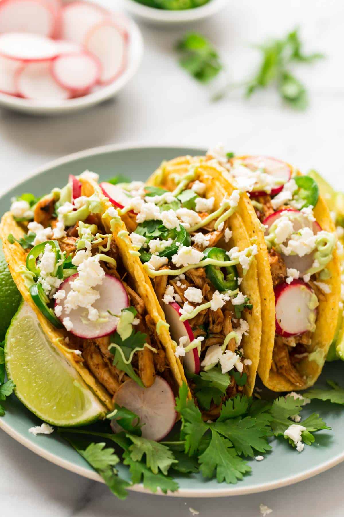 Instant Pot Chicken Tacos